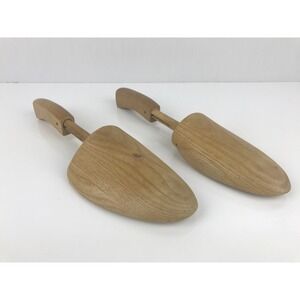 VTG Mens Shoe Trees Shapers Stretchers Adjustable Cedar Wood‎ Size 5